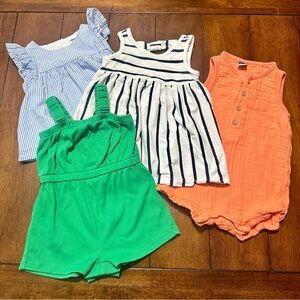 Baby Girl Bundle of Summer / Spring Jumpers & Dresses |  Size 12-18 months